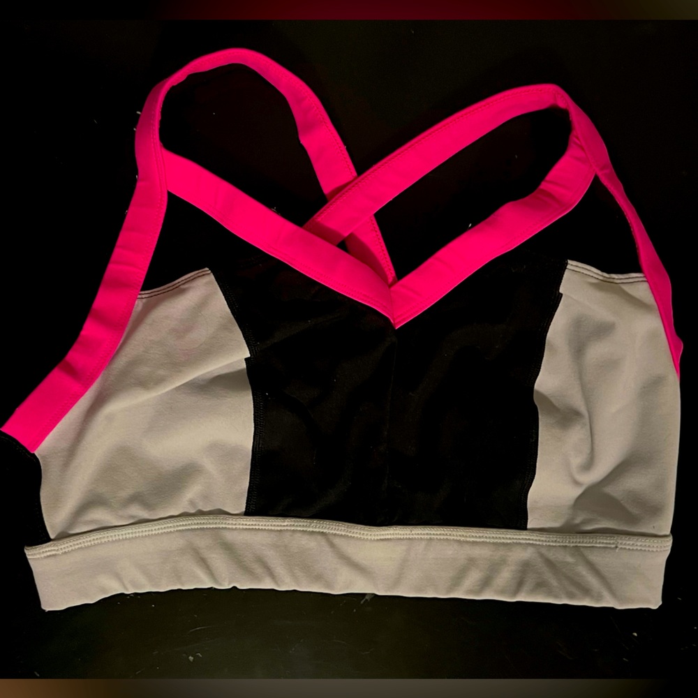 Torrid Pink, Black and Gray Sports Bra